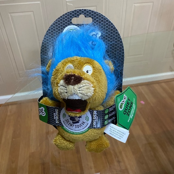 - - Brand New GoDog Crazy Hair ElephantWith Silent Squeaker inside 9” - Picture 6 of 7